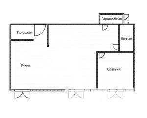 2-к квартира, вторичка, 49м2, 2/2 этаж