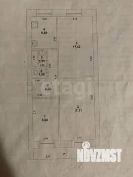 3-к квартира, вторичка, 62м2, 6/9 этаж