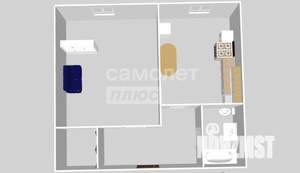 1-к квартира, вторичка, 36м2, 4/9 этаж