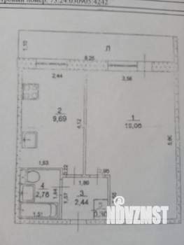 1-к квартира, вторичка, 34м2, 7/16 этаж