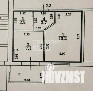 1-к квартира, вторичка, 26м2, 1/3 этаж