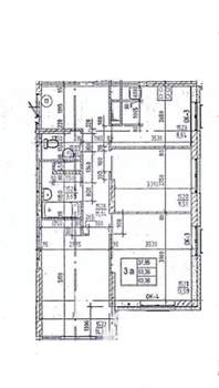 3-к квартира, вторичка, 63м2, 22/24 этаж