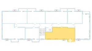 2-к квартира, вторичка, 58м2, 4/6 этаж