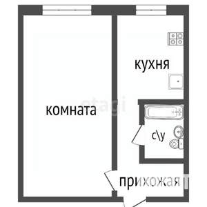 1-к квартира, вторичка, 37м2, 3/9 этаж