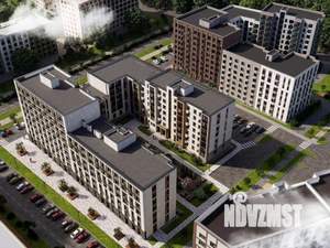 2-к квартира, строящийся дом, 51м2, 5/7 этаж