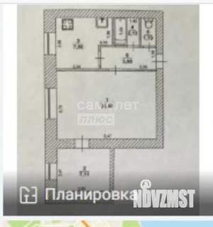 2-к квартира, вторичка, 43м2, 1/12 этаж