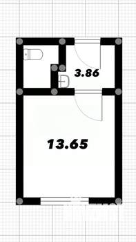 1-к квартира, вторичка, 19м2, 5/5 этаж