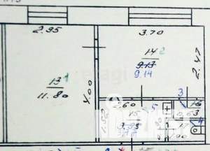2-к квартира, вторичка, 26м2, 1/5 этаж