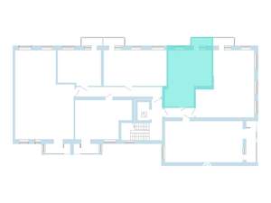 1-к квартира, вторичка, 45м2, 6/9 этаж