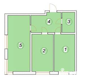 2-к квартира, строящийся дом, 81м2, 2/5 этаж