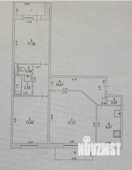 3-к квартира, вторичка, 61м2, 9/9 этаж