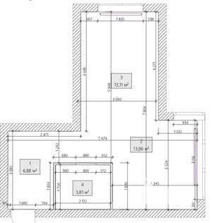 1-к квартира, вторичка, 37м2, 13/25 этаж