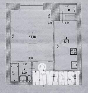 1-к квартира, вторичка, 36м2, 2/9 этаж