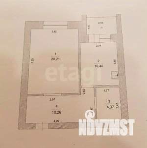 1-к квартира, вторичка, 47м2, 5/10 этаж