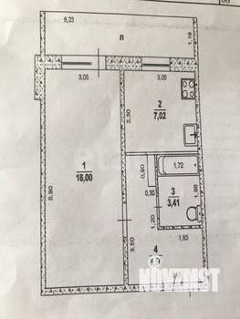 1-к квартира, вторичка, 35м2, 6/10 этаж