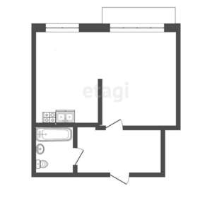 1-к квартира, вторичка, 34м2, 8/9 этаж