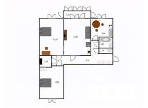 3-к квартира, вторичка, 58м2, 3/5 этаж