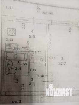 1-к квартира, вторичка, 37м2, 1/16 этаж