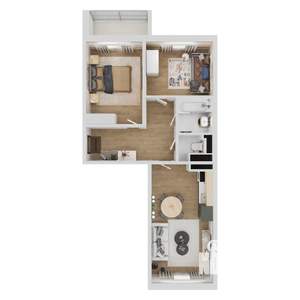 3-к квартира, вторичка, 55м2, 12/14 этаж