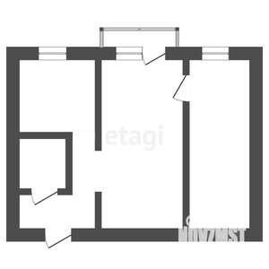 2-к квартира, вторичка, 47м2, 23/24 этаж