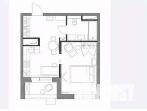 1-к квартира, вторичка, 29м2, 2/4 этаж