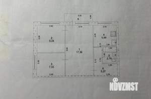 3-к квартира, вторичка, 49м2, 2/5 этаж
