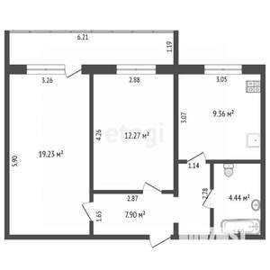 2-к квартира, вторичка, 53м2, 8/10 этаж