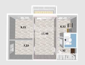 3-к квартира, вторичка, 47м2, 3/5 этаж