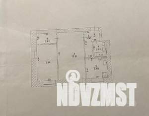 2-к квартира, вторичка, 43м2, 3/5 этаж