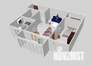 2-к квартира, вторичка, 43м2, 5/5 этаж