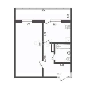 1-к квартира, вторичка, 35м2, 5/14 этаж