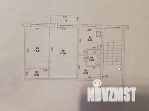 2-к квартира, вторичка, 46м2, 3/5 этаж