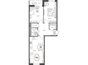 3-к квартира, вторичка, 63м2, 10/16 этаж