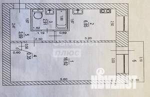 1-к квартира, вторичка, 31м2, 4/5 этаж