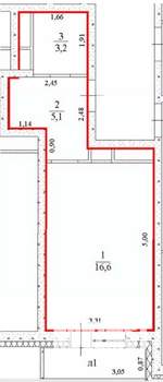 Студия квартира, вторичка, 25м2, 16/24 этаж
