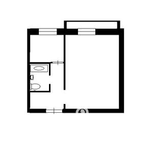 1-к квартира, вторичка, 33м2, 2/9 этаж