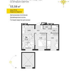 2-к квартира, вторичка, 54м2, 11/13 этаж