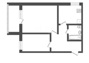 2-к квартира, вторичка, 46м2, 2/5 этаж