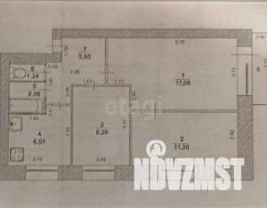 3-к квартира, вторичка, 52м2, 3/5 этаж