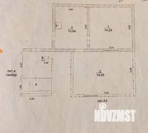 2-к квартира, вторичка, 45м2, 1/1 этаж