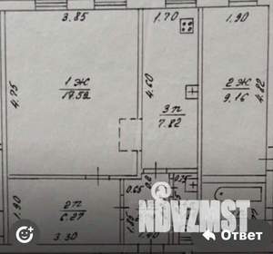 2-к квартира, вторичка, 39м2, 1/2 этаж