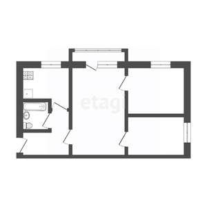 3-к квартира, вторичка, 50м2, 2/5 этаж