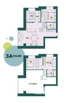 3-к квартира, вторичка, 94м2, 10/10 этаж