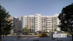 2-к квартира, строящийся дом, 51м2, 11/16 этаж
