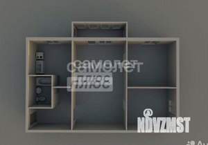 3-к квартира, вторичка, 48м2, 5/5 этаж