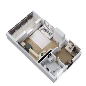Студия квартира, вторичка, 25м2, 4/14 этаж