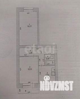 2-к квартира, вторичка, 47м2, 4/5 этаж