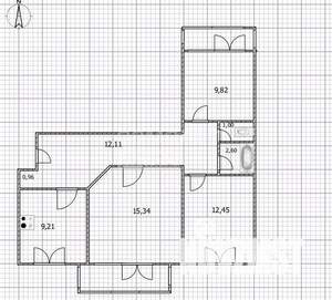 3-к квартира, вторичка, 64м2, 4/9 этаж