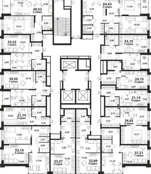 2-к квартира, вторичка, 36м2, 24/24 этаж