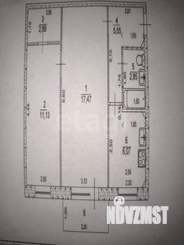 2-к квартира, вторичка, 46м2, 5/5 этаж